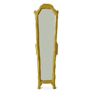 HKliving Antique Floor Mirror, Khaki